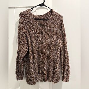 Dressbarn Woven Multicolor Button Front Cardigan Sweater Women’s 22/24 Plus